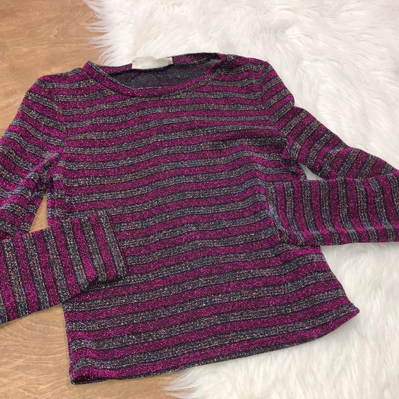 Twinkle size large juniors striped sparkly top - Picture 4 of 7